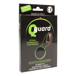 Q-GUARD DISCHETTO IN PIETRA SHUNGITE CONTRO L'ELETTROSMOG PER SMARTPHONE E TABLET 1 PZ