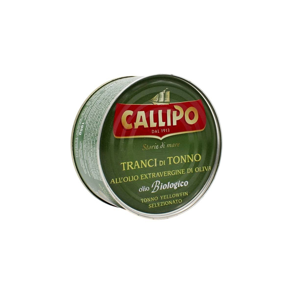 CALLIPO TRANCI DI TONNO ALL'OLIO EXTRAVERGINE DI OLIVA BIOLOGICO 300 GR