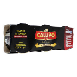 CALLIPO RISERVA ORO TRANCI DI TONNO ALL'OLIO DI OLIVA 3X70 GR