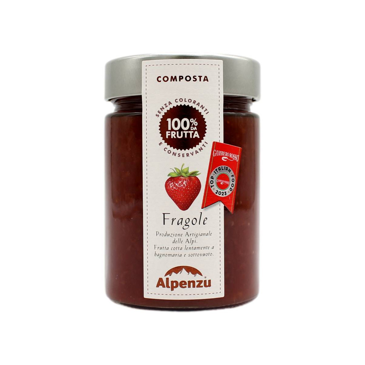 ALPENZU COMPOSTA DI FRAGOLE 100% FRUTTA 350 GR