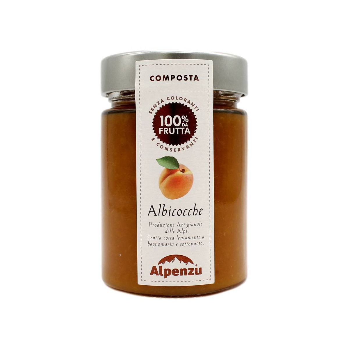 ALPENZU COMPOSTA DI ALBICOCCHE 100% FRUTTA 350 GR