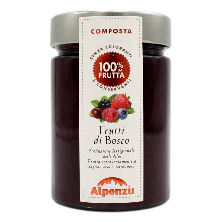 ALPENZU COMPOSTA DI FRUTTI DI BOSCO 100% FRUTTA 350 GR