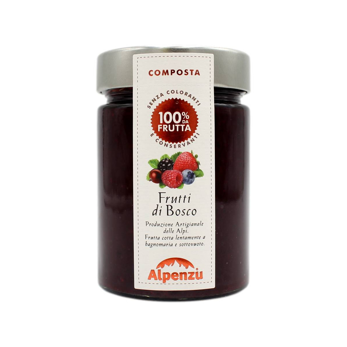 ALPENZU COMPOSTA DI FRUTTI DI BOSCO 100% FRUTTA 350 GR
