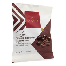 DOMORI DRAGEES CAFFE' RICOPERTO DI CIOCCOLATO FONDENTE EXTRA 40 GR