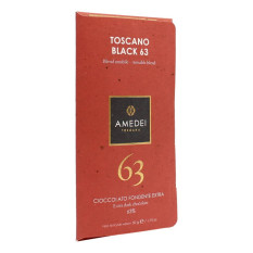 AMEDEI TOSCANO BLACK 63 TAVOLETTA FONDENTE EXTRA 63% 50 GR