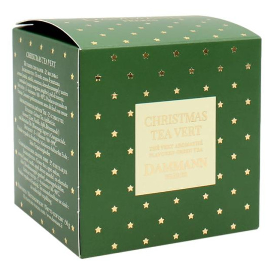DAMMANN FRERES CHRISTMAS TEA VERT 25 BUSTINE 50 GR