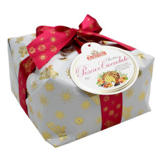 ALBERTENGO PANETTONE PESCA E CIOCCOLATO CON GLASSA SENZA UVETTA E AGRUMI 1 KG