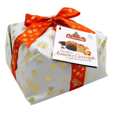 ALBERTENGO PANETTONE ARANCIA E CIOCCOLATO CON GLASSA SENZA UVETTA 1 KG