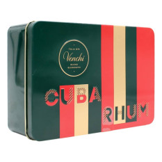 VENCHI COFANETTO IN METALLO CON CUBA RHUM 200 GR
