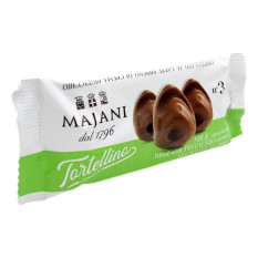 MAJANI TORTELLINI DI CIOCCOLATO AL LATTE RIPIENI DI CREMA AL PISTACCHIO 3 PZ 24 GR