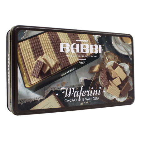 BABBI PICCOLI PIACERI WAFERINI CACAO E VANIGLIA 250 GR