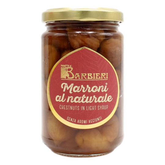 BARBIERI MARRONI AL NATURALE IN SCIROPPO LEGGERO 320 GR