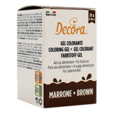 DECORA GEL COLORANTE AD USO ALIMENTARE MARRONE 28 GR