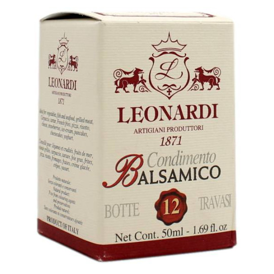 LEONARDI 1871 CONDIMENTO BALSAMICO BOTTE 12 TRAVASI 50 ML
