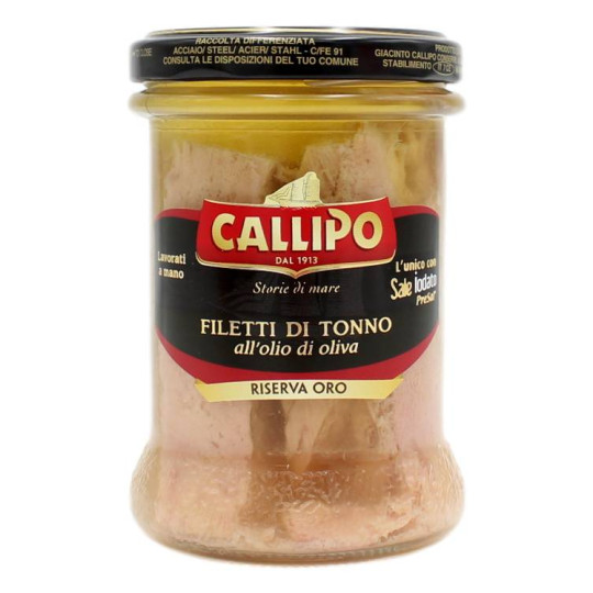 CALLIPO FILETTI DI TONNO ALL'OLIO DI OLIVA 200 GR