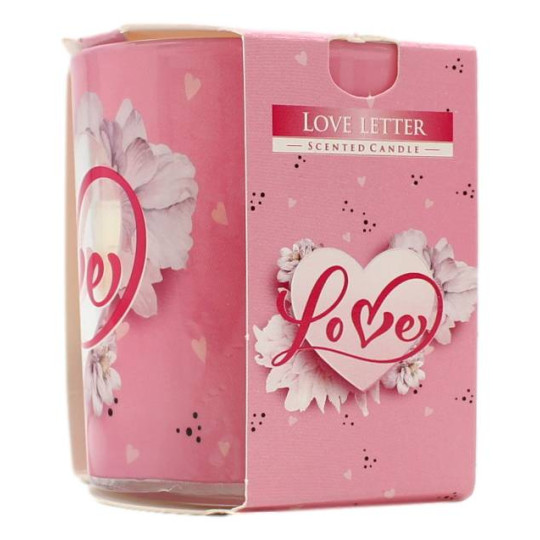 AURA CANDLES CANDELA PROFUMATA LETTERA D'AMORE 22 ORE 100 GR