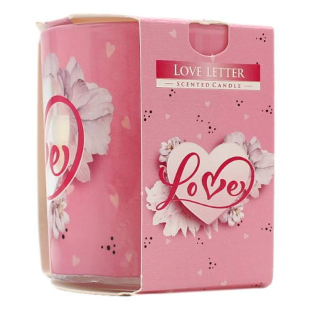 AURA CANDLES CANDELA PROFUMATA LETTERA D'AMORE 22 ORE 100 GR