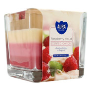 AURA CANDLES CANDELA PROFUMATA NUVOLA DI LAMPONI 32 ORE 170 GR