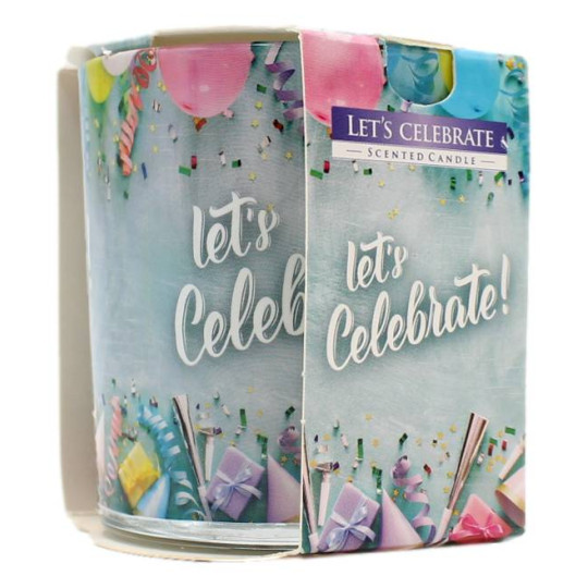 AURA CANDLES CANDELA PROFUMATA LET'S CELEBRATE 22 ORE 100 GR