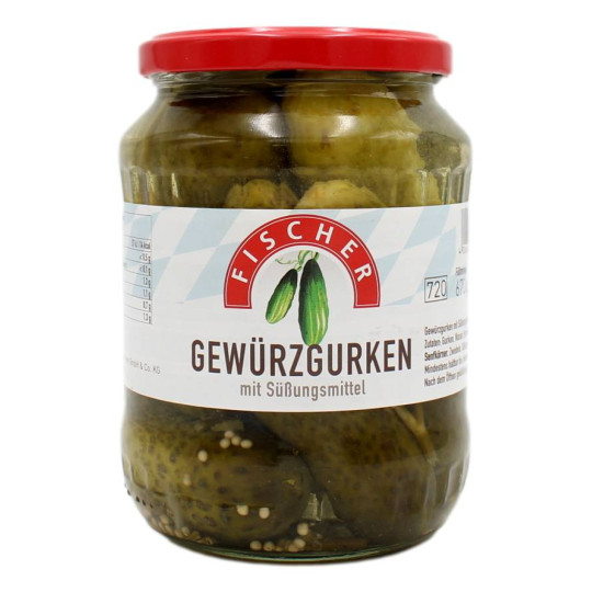 FISCHER CETRIOLI IN AGRODOLCE 670 GR