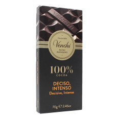 VENCHI TAVOLETTA 100% CACAO DECISO E INTENSO 70 GR