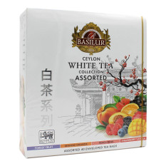 BASILUR CEYLON WHITE TEA COLLEZIONE CON GUSTI ASSORTITI 40 FILTRI 60 GR