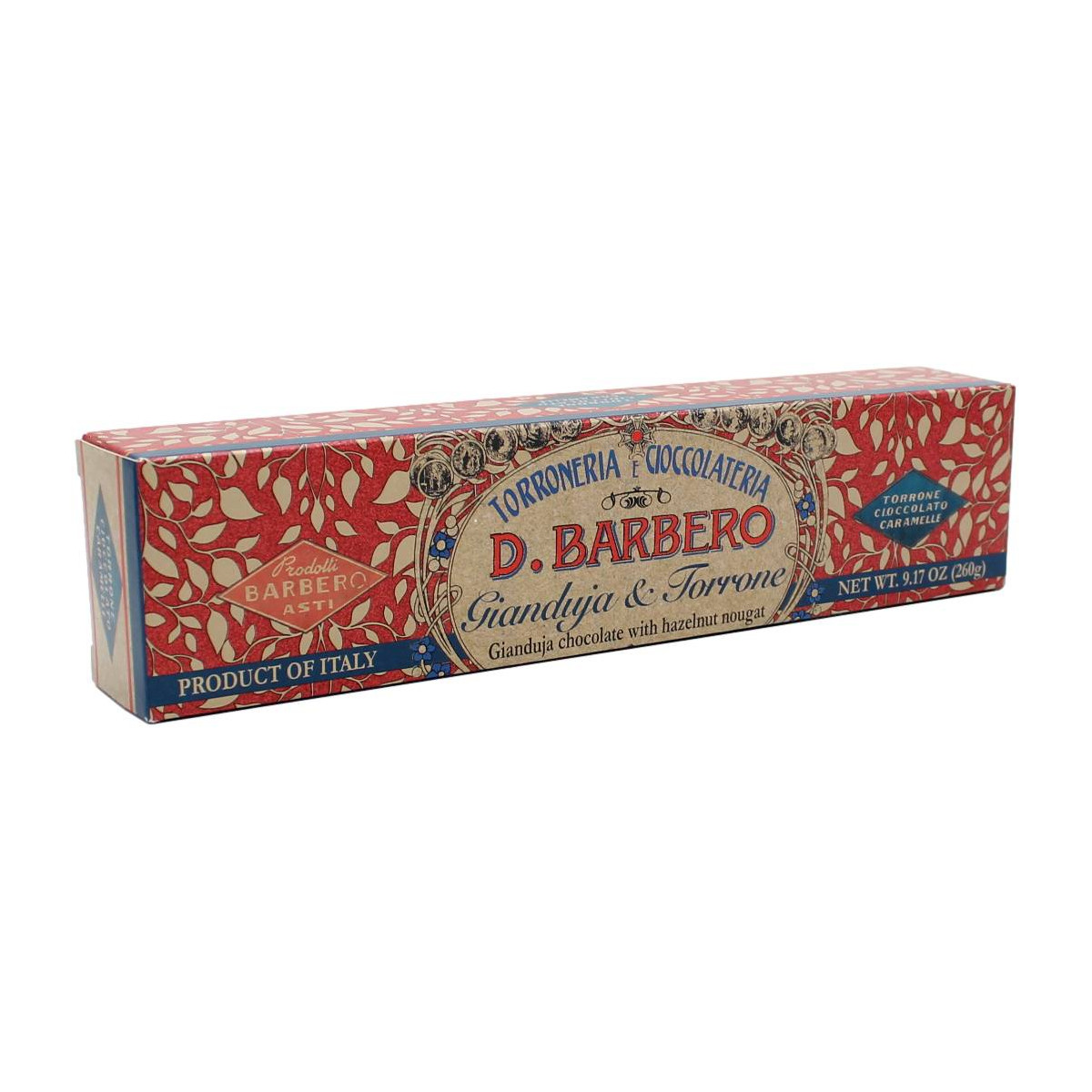 BARBERO GIANDUJA & TORRONE 260 GR