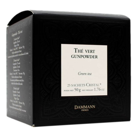 DAMMANN FRERES THE' VERT GUNPOWDER 25 SACHETS CRISTAL 50 GR
