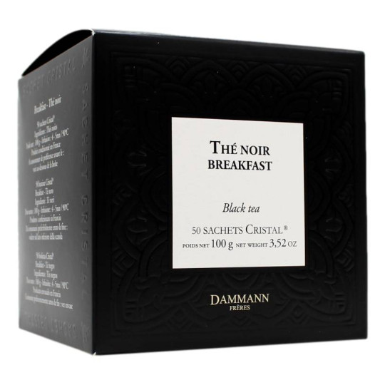 DAMMANN FRERES THE' NOIR BREAKFAST 50 SACHETS CRISTAL 100 GR