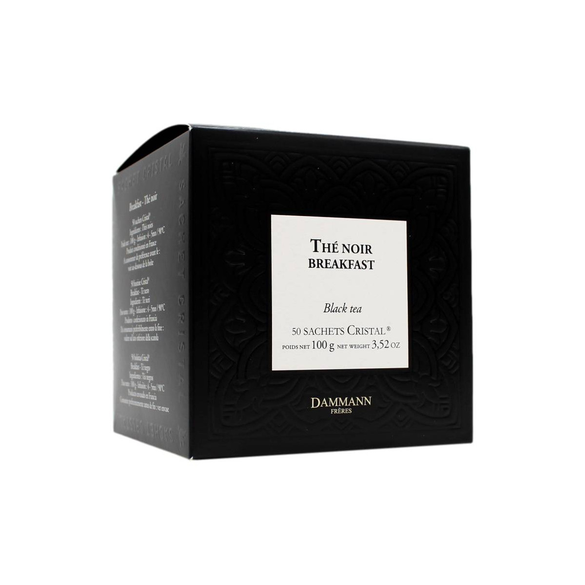 DAMMANN FRERES THE' NOIR BREAKFAST 50 SACHETS CRISTAL 100 GR
