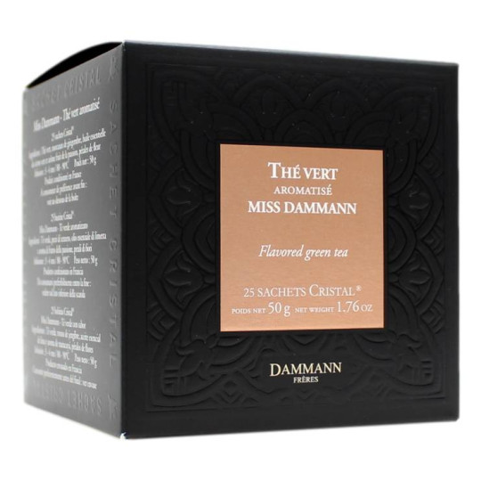 DAMMANN FRERES THE' VERT AROMATISE' MISS DAMMANN 25 SACHETS CRISTAL 50 GR