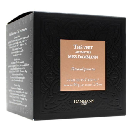 DAMMANN FRERES THE' VERT AROMATISE' MISS DAMMANN 25 SACHETS CRISTAL 50 GR