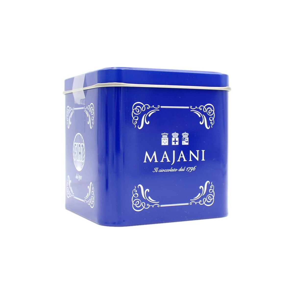MAJANI CUBO CON FIAT ASSORTITI IN SCATOLA DI METALLO 250 GR