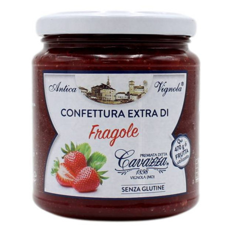 CAVAZZA 1898 CONFETTURA EXTRA DI FRAGOLE 370 GR