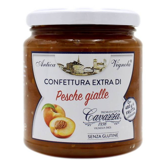 CAVAZZA 1898 CONFETTURA EXTRA DI PESCHE GIALLE 370 GR