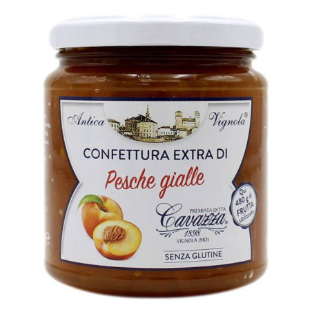 CAVAZZA 1898 CONFETTURA EXTRA DI PESCHE GIALLE 370 GR