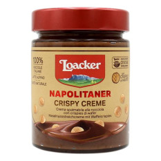 LOACKER NAPOLITANER CRISPY CREME CREMA SPALMABILE ALLA NOCCIOLA CON CRISPIES DI WAFER 270 GR