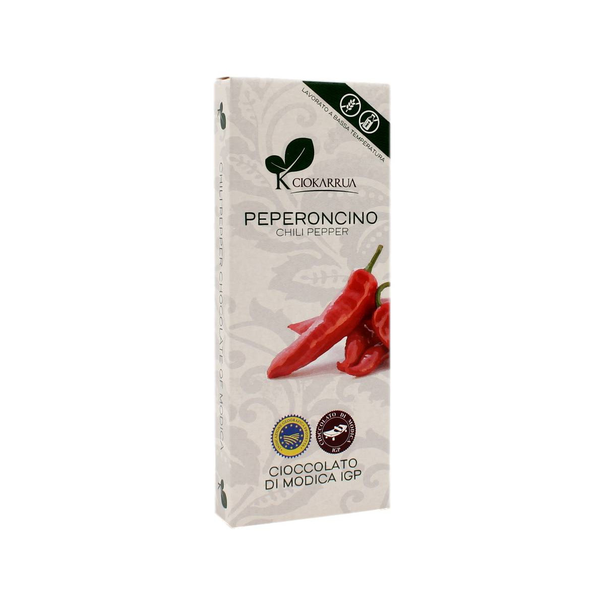CIOKARRUA CIOCCOLATO DI MODICA I.G.P. AL PEPERONCINO 100 GR