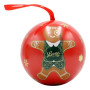 LEONE PALLINA DI NATALE IN METALLO CON PASTIGLIE MISTE DISSETANTI FANTASIE ASSORTITE 27 GR
