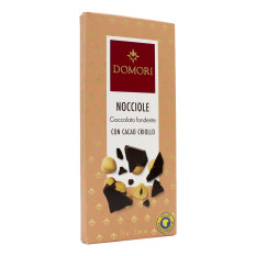 DOMORI TAVOLETTA DI CIOCCOLATO FONDENTE E NOCCIOLE CON CACAO CRIOLLO 75 GR