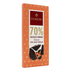 DOMORI TAVOLETTA 70% CIOCCOLATO FONDENTE SOAVE CON CACAO CRIOLLO 75 GR