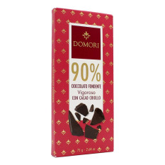 DOMORI TAVOLETTA 90% CIOCCOLATO FONDENTE VIGOROSO CON CACAO CRIOLLO 75 GR