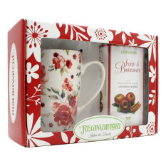REGINA DI FIORI TAZZA IN PORCELLANA CON INFUSO DI FRUTTA "BACIO DI BIANCANEVE" 15 FILTRI 45 GR