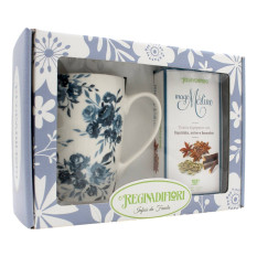 REGINA DI FIORI TAZZA IN PORCELLANA CON TISANA DI ERBE "MAGO MERLINO" 15 FILTRI 45 GR