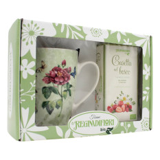 REGINA DI FIORI TAZZA IN PORCELLANA CON TISANA DI ERBE "CASETTA NEL BOSCO" 15 FILTRI 45 GR