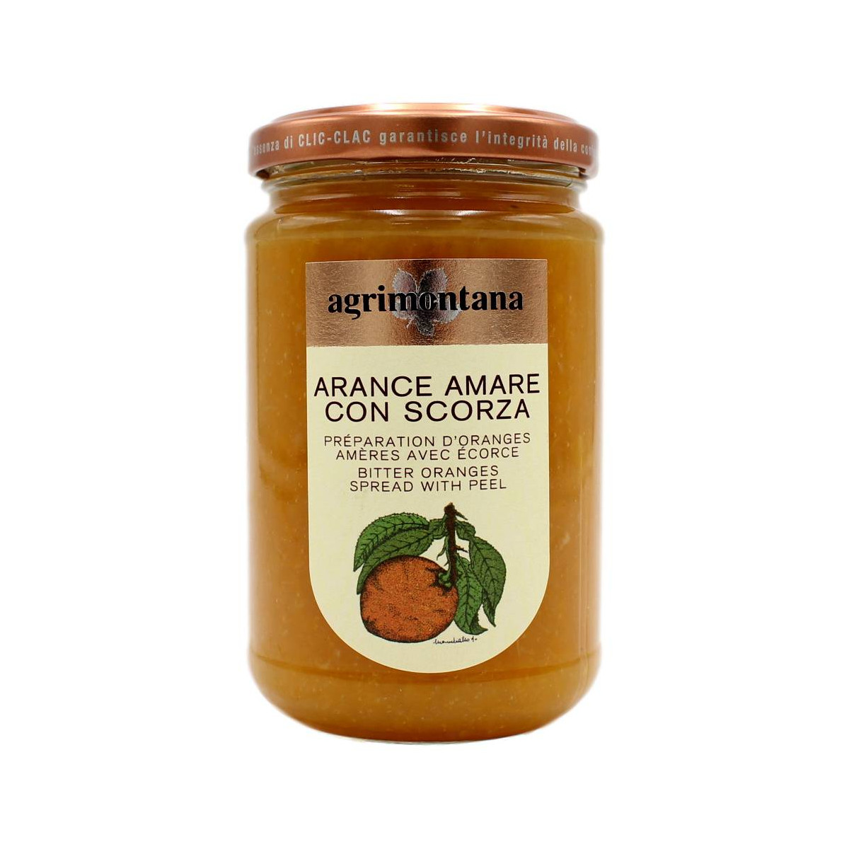 AGRIMONTANA MARMELLATA DI ARANCE AMARE CON SCORZA 330 GR