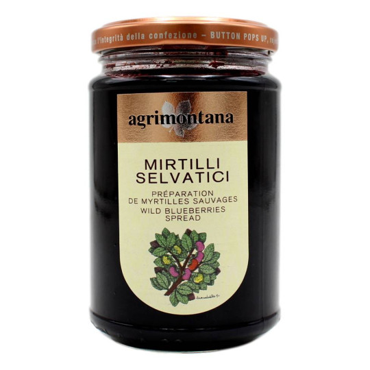 AGRIMONTANA CONFETTURA EXTRA DI MIRTILLI SELVATICI 330 GR