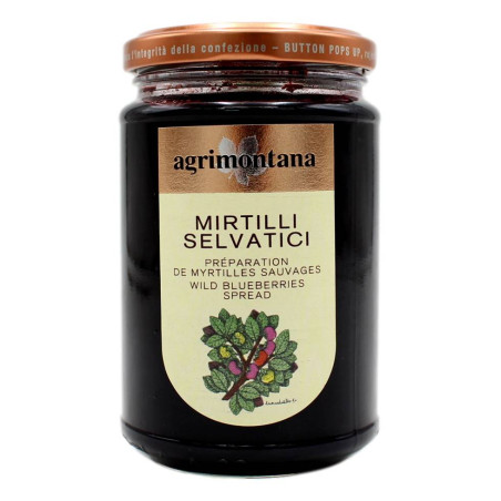 AGRIMONTANA CONFETTURA EXTRA DI MIRTILLI SELVATICI 330 GR