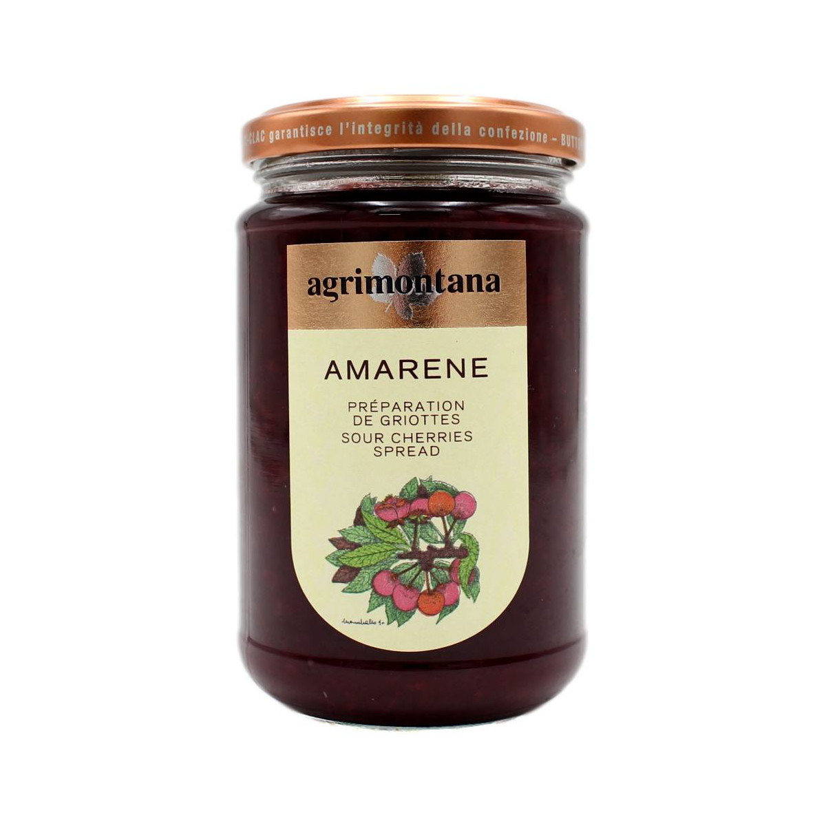 AGRIMONTANA CONFETTURA EXTRA DI AMARENE 330 GR
