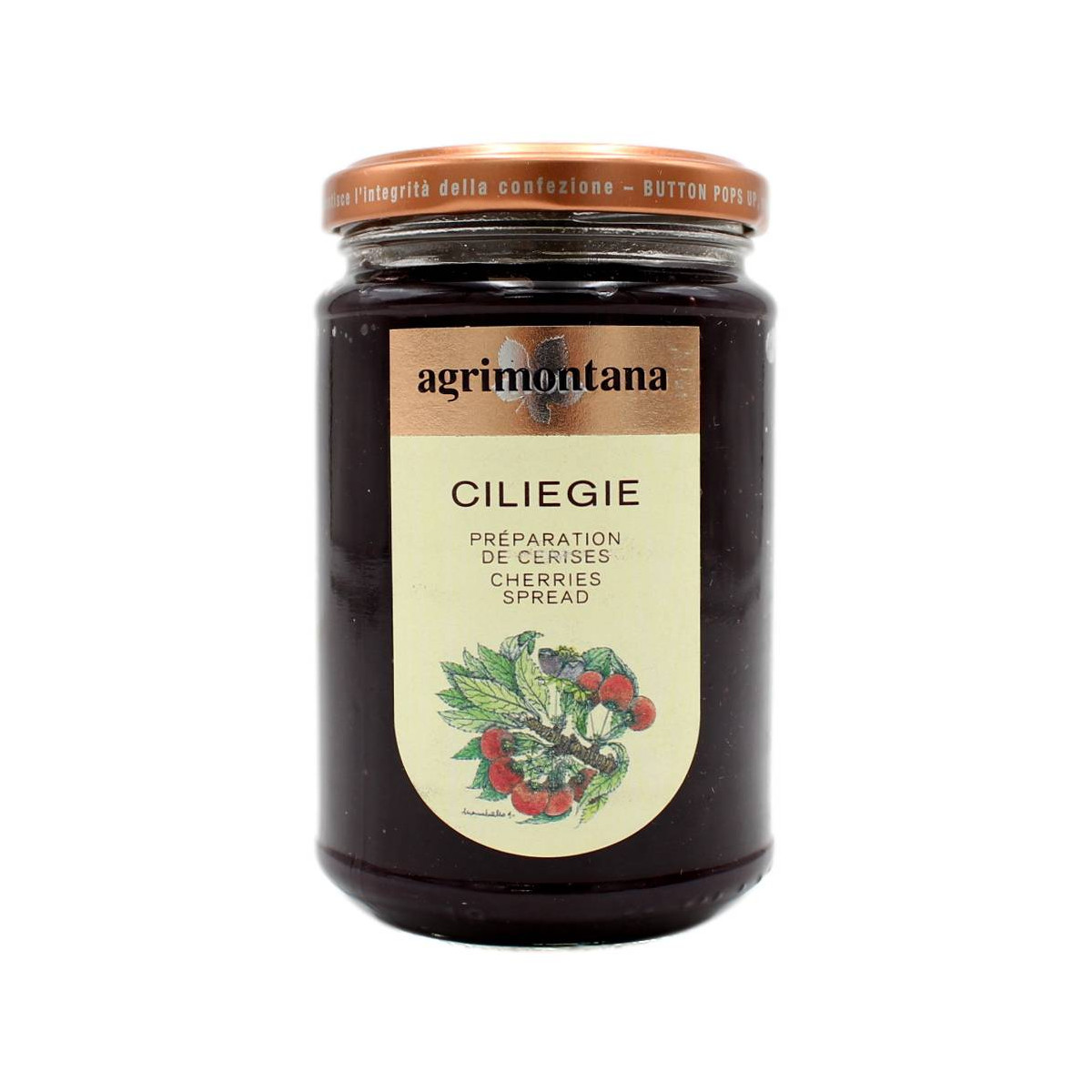 AGRIMONTANA CONFETTURA EXTRA DI CILIEGIE 330 GR